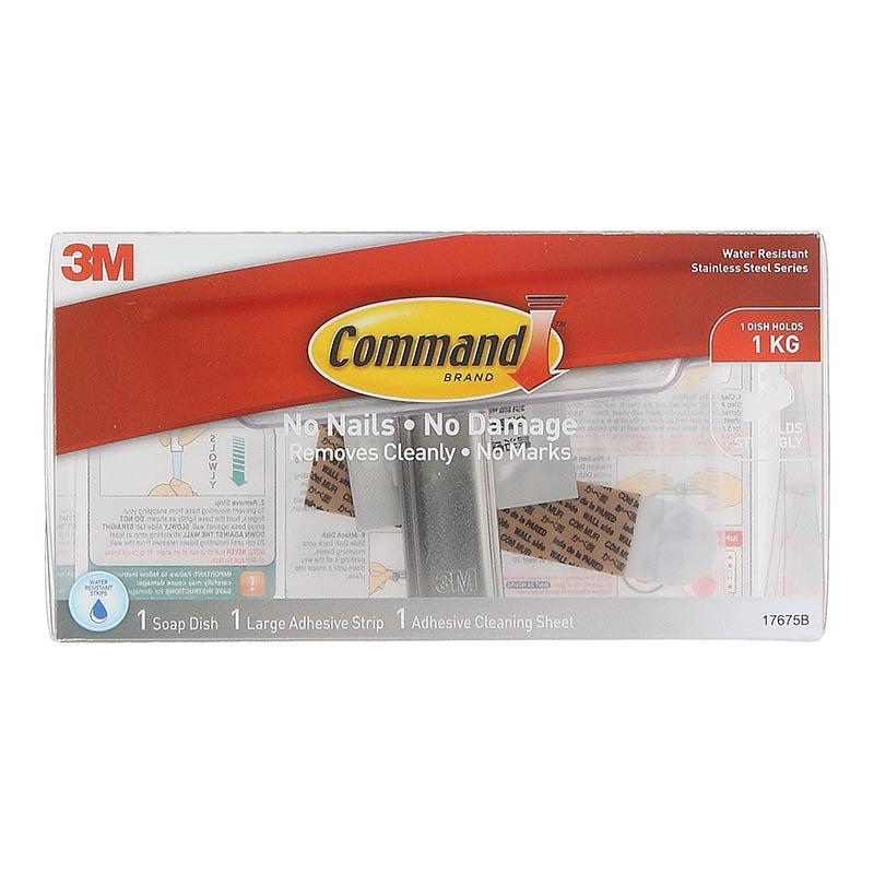 3M Command™ Stainless Steel Soap Dish