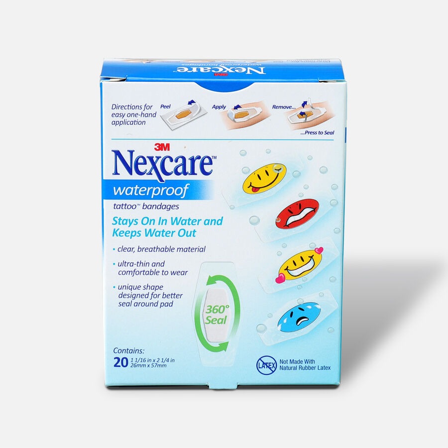 3M Nexcare™ Tattoo™ Waterproof Bandages - Cool Collection (20pcs)