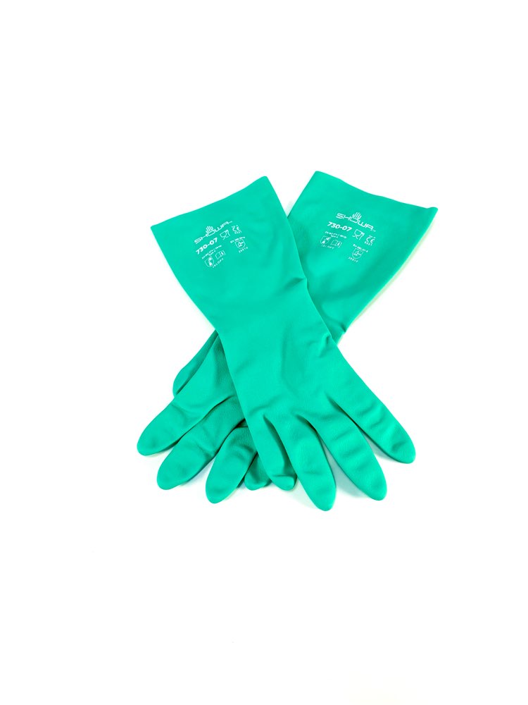 Flock-lined Nitrile Gloves